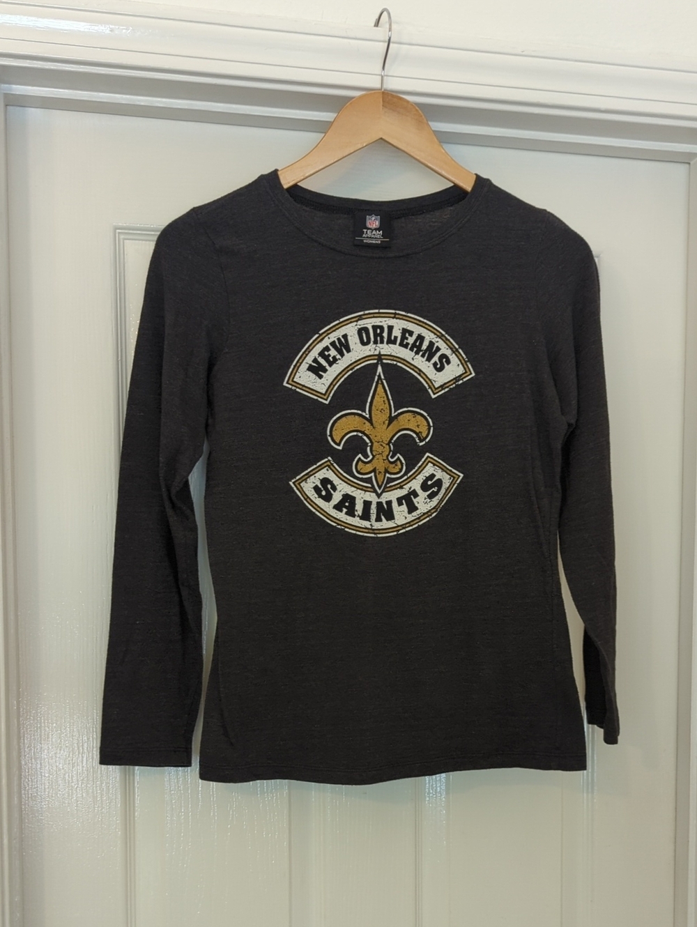NFL New Orleans Saints Long-Sleeve Tee - Black L